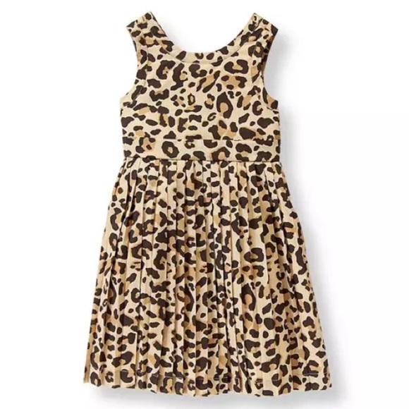 Janie and Jack Leopard Print Dress baby girl size 6 months to 12 months - Picture 2 of 8